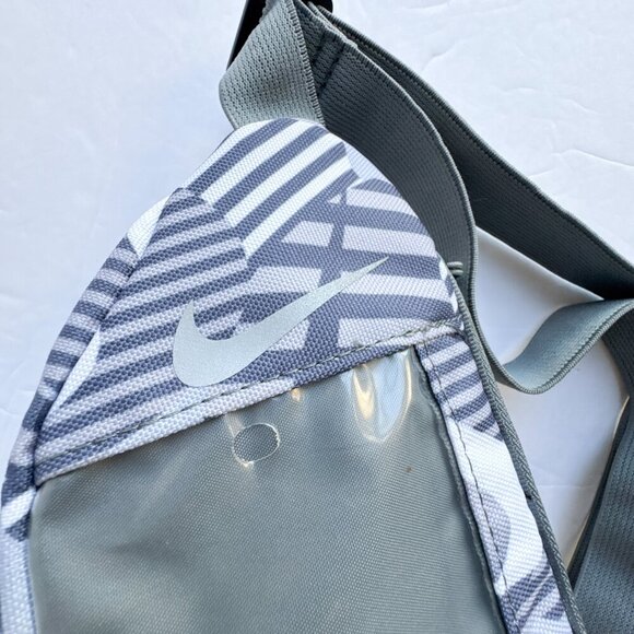 Nike Printed Run WaistPack Smoke Adult Unisex Grey/White - Picture 2 of 10